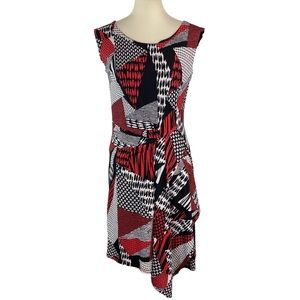 NWT MT Collection red, black and white in color dress size M